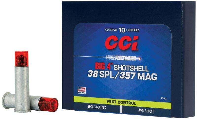 CCI Schrotmunition .357 Mag.;.38 Special 5,40g Shotshell 3,30 mm Pest Control