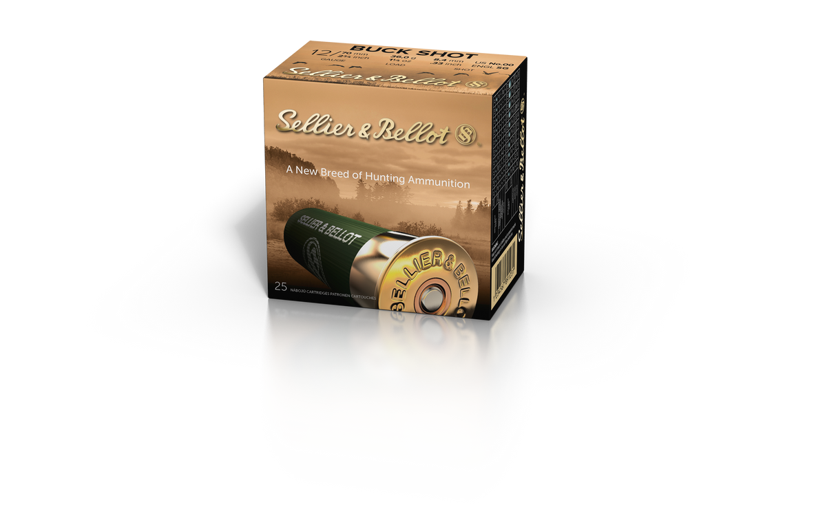 Sellier & Bellot Schrotmunition 12/70 36g 8,40mm Buck Shot
