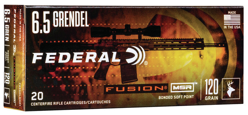 Federal Büchsenmunition 6,5 mm Grendel 7,8g Fusion Soft Point