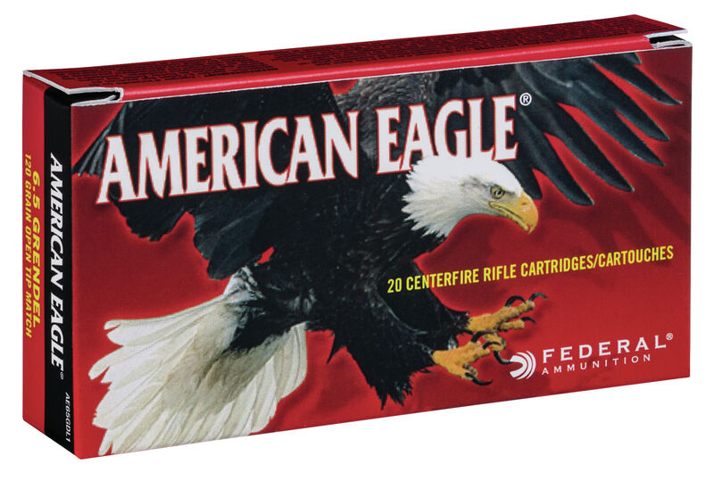 Federal Büchsenmunition American Eagle 6,5 mm Grendel 7,8g Open Tip Match