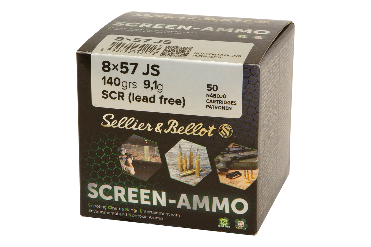 Sellier & Bellot Büchsenmunition SCREEN-Ammo 8 x 57 IS 9,1g Screen (Lead Free) Schüttpackung mit
