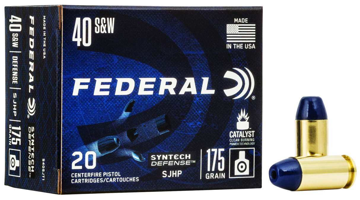 Federal Pistolenmunition .40 S&W 11,3g Segmented Hollow Point Syntech Defense