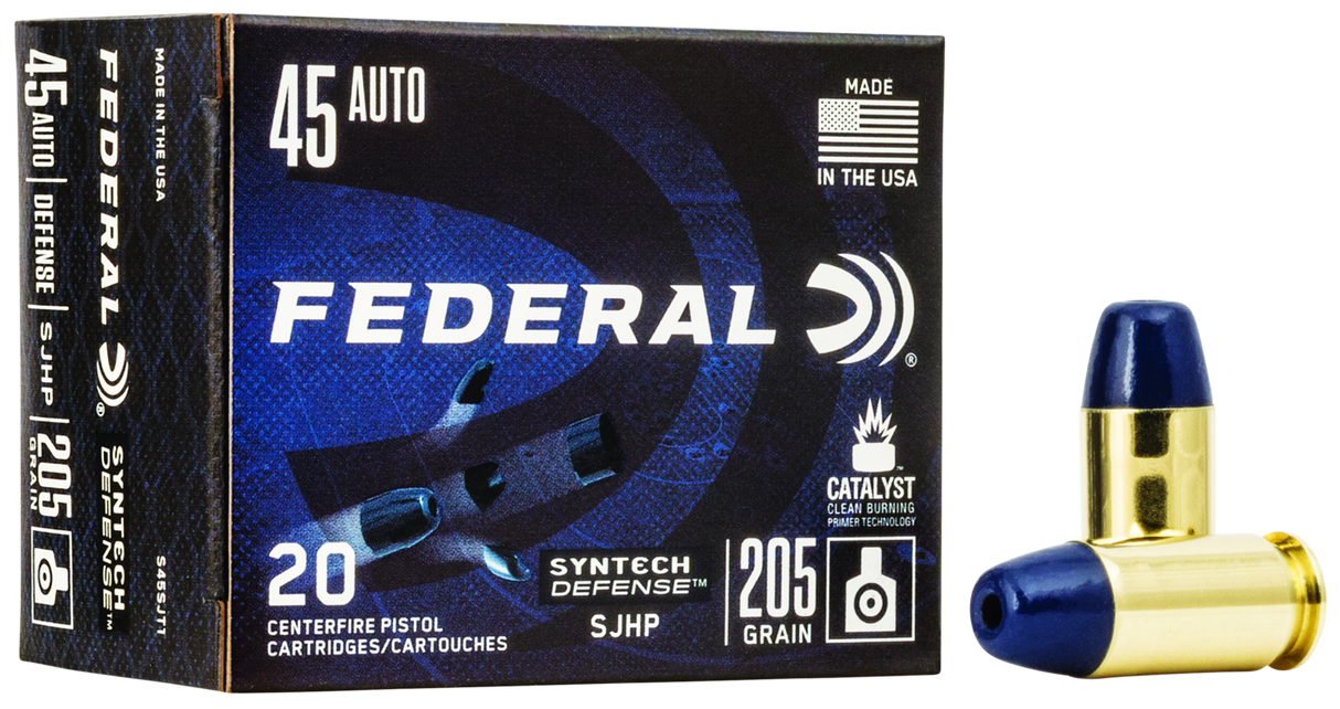 Federal Pistolenmunition .45 Auto 13,30g Segmented Hollow Point Syntech Defense