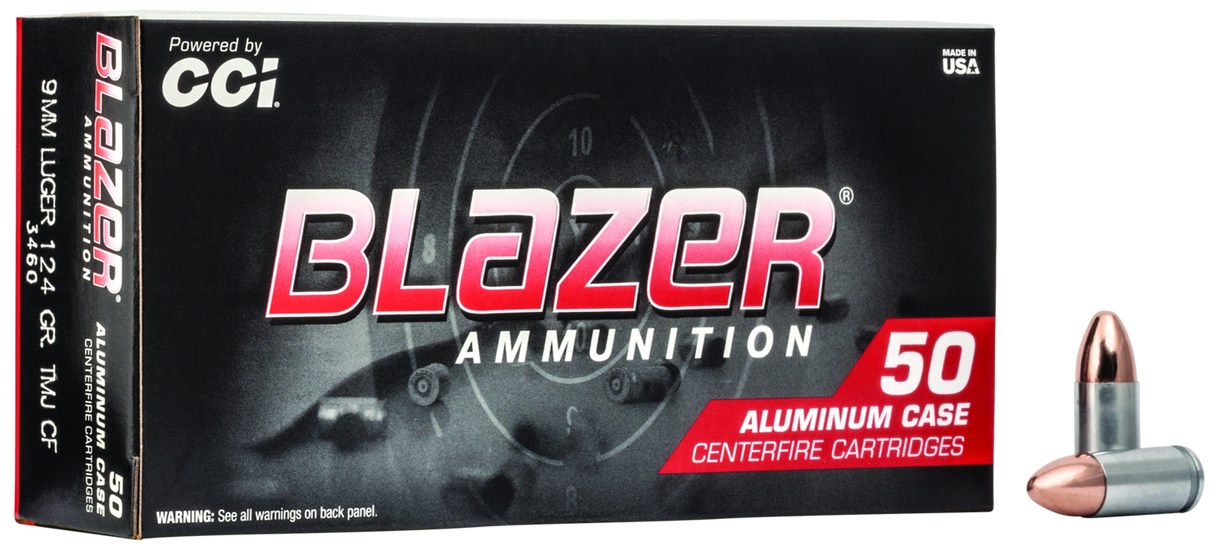 Blazer Pistolenmunition 9 x 19 8g Total Metal Jacket Clean Fire