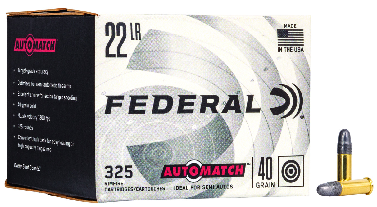 Federal Kleinkalibermunition .22 LR 2,6g Lead Round Nose Champion Training Automatch