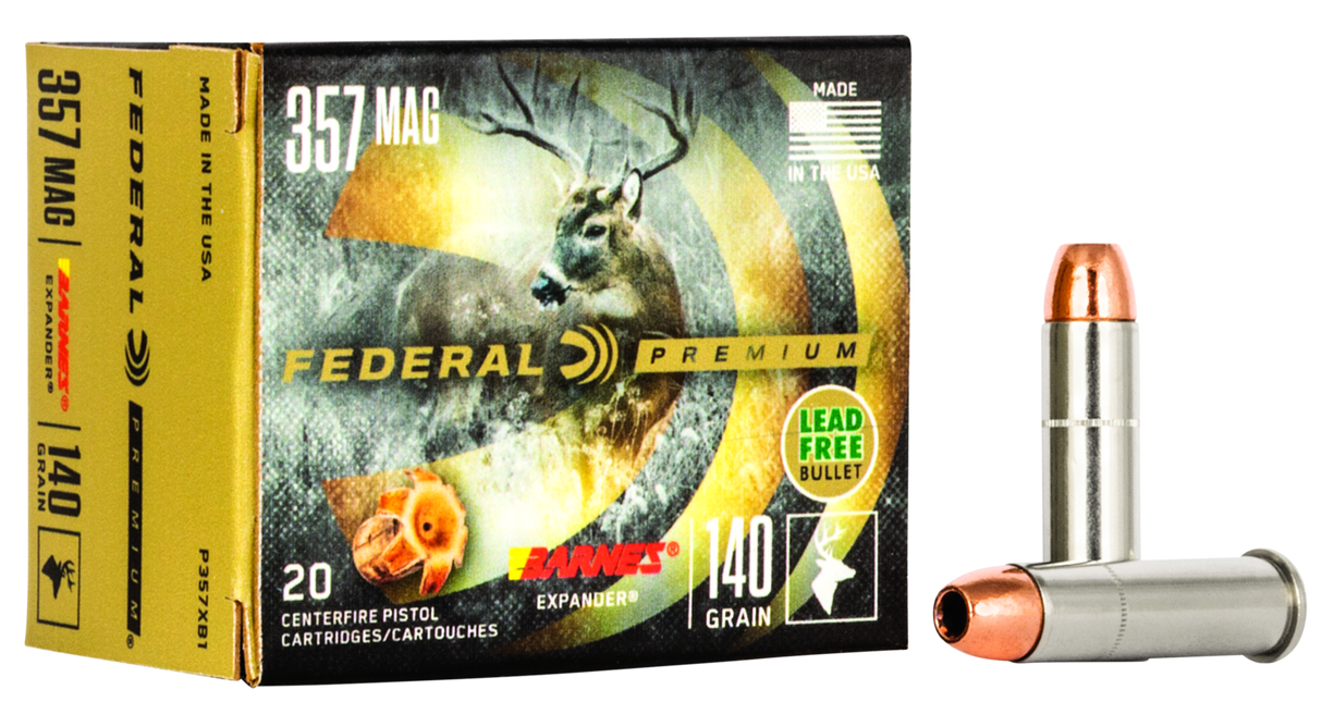 Federal Revolvermunition Premium .357 Mag. 9,10g Barnes Expander Vital Shok