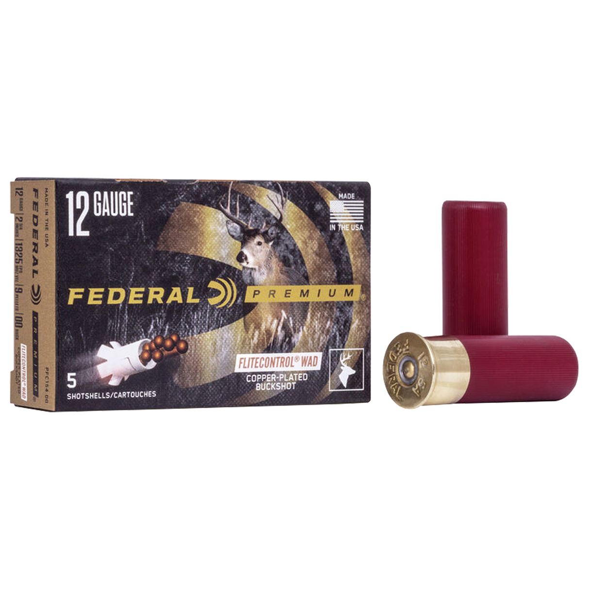 Federal Schrotmunition Premium 12/70 Vital Shok Buck Shot