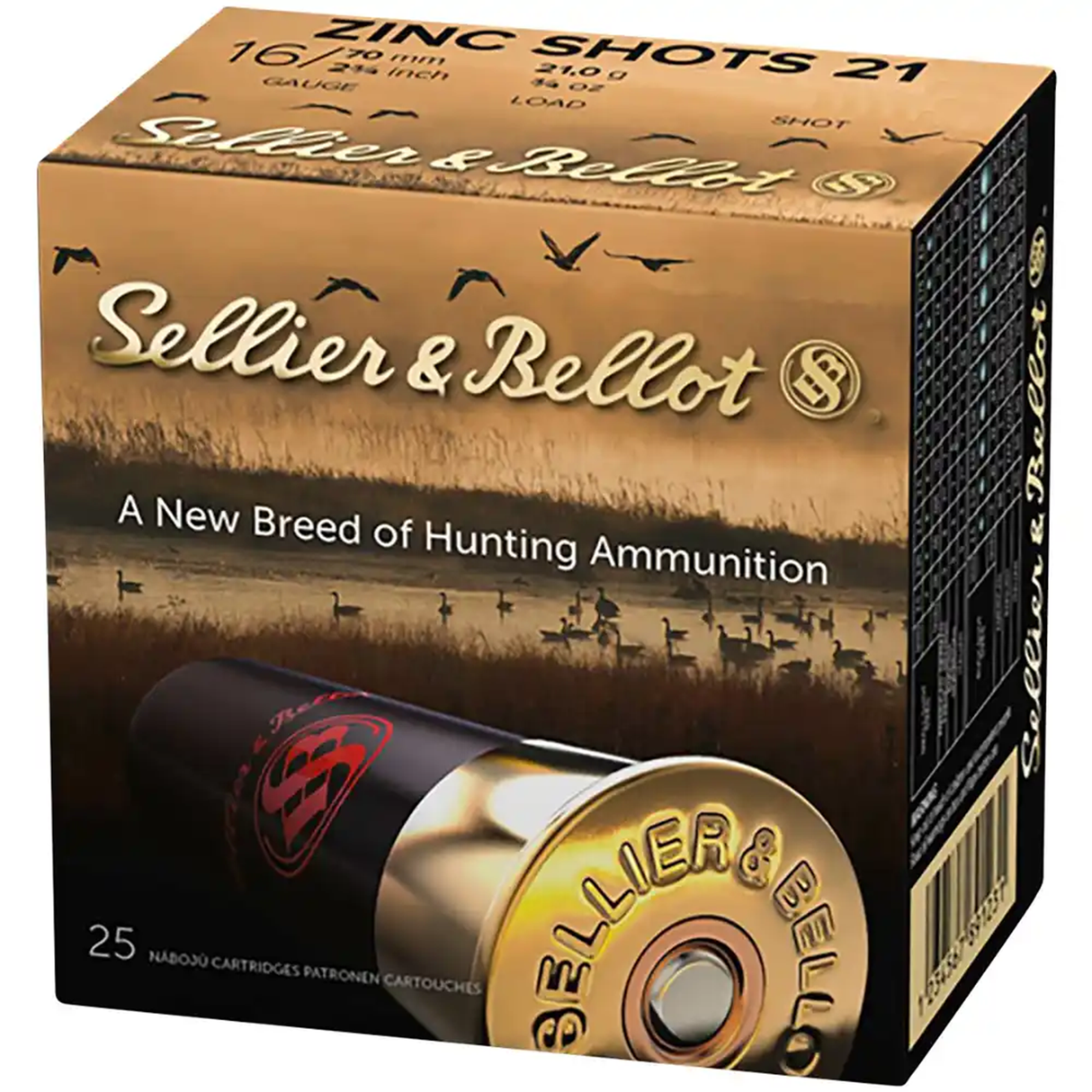 S&B Schrotmunition 16/70 21,00g 4,00mm Zinc Shots