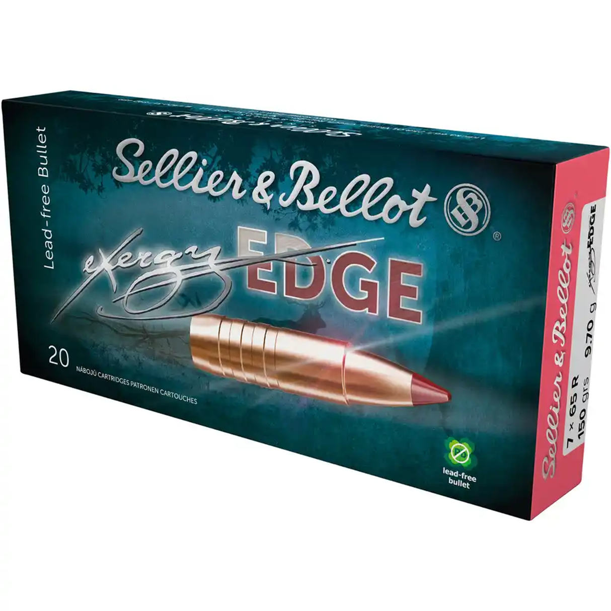 S&B Büchsenmunition Edge 7 x 65 R 9,70g Edge eXergy Edge
