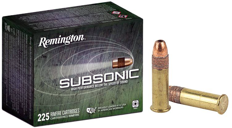 Remington Kleinkalibermunition .22 LR 14,60g Copper Plated Hollow Point Subsonic Schüttpackung mit 2