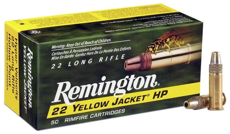 Remington Kleinkalibermunition .22 LR 2,10g Plated Truncated Cone Hollow P Yellow Jacket