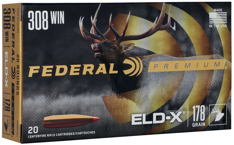 Federal Büchsenmunition Premium .308 Win. 11,5g ELD-X