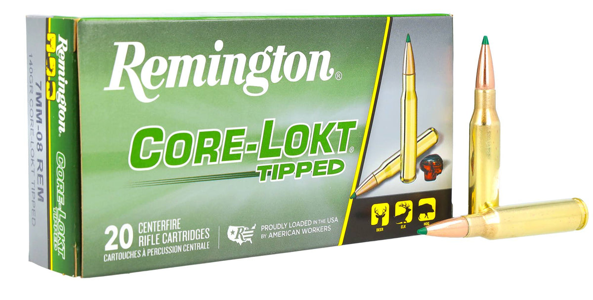 Remington Büchsenmunition 7 mm - 08 Rem. 9,10g Core-Lokt Tipped