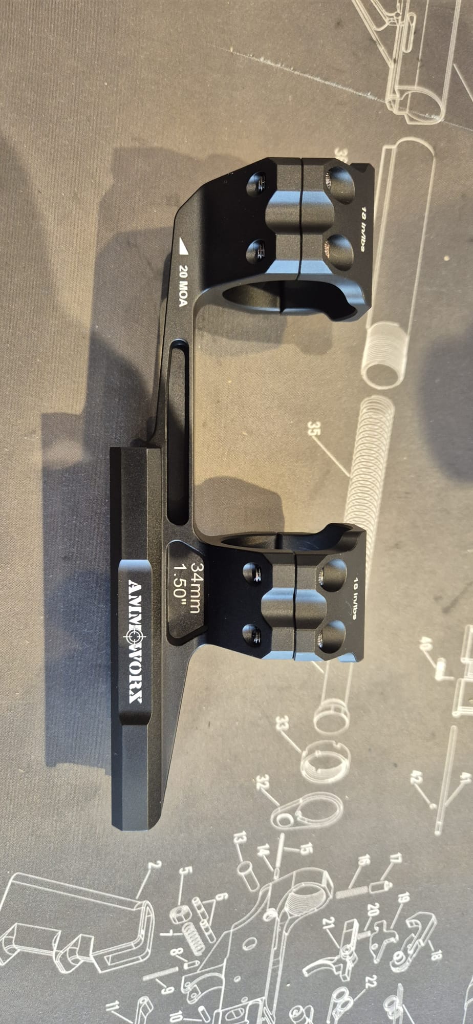 Ammoworx Cantilever One Piece Precision Mount