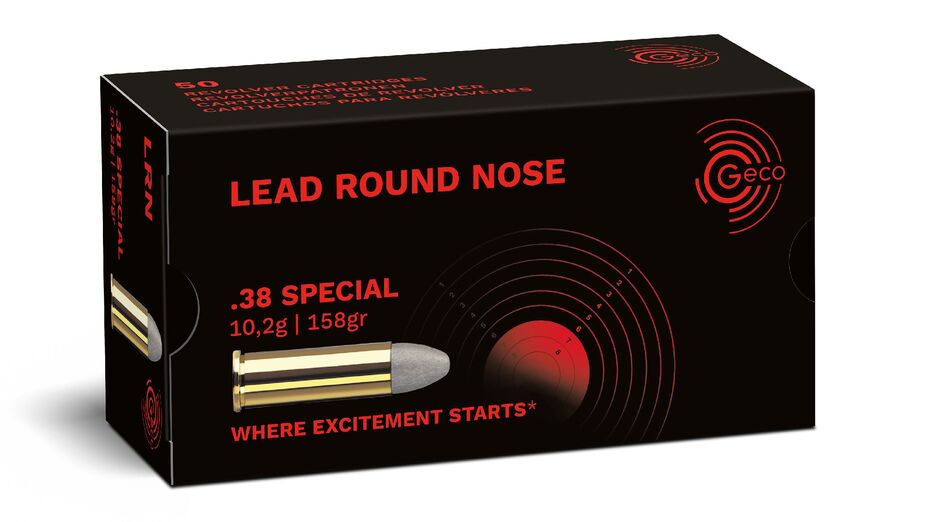 GECO .38 Special Lead Round Nose 10,2g/158gr – 50 Stück