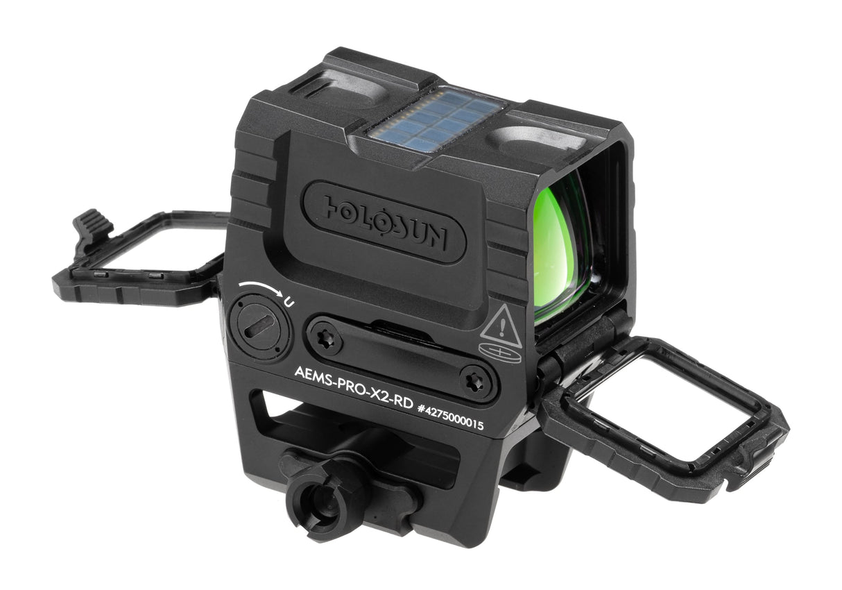 AEMS PRO X2 Solar Red Circle Dot Sight