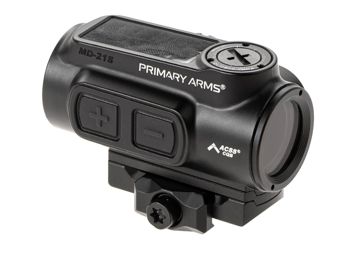 GLx MD-21S Push Button 21mm Microdot with AutoLive ACSS-CQB Red Dot Reticle