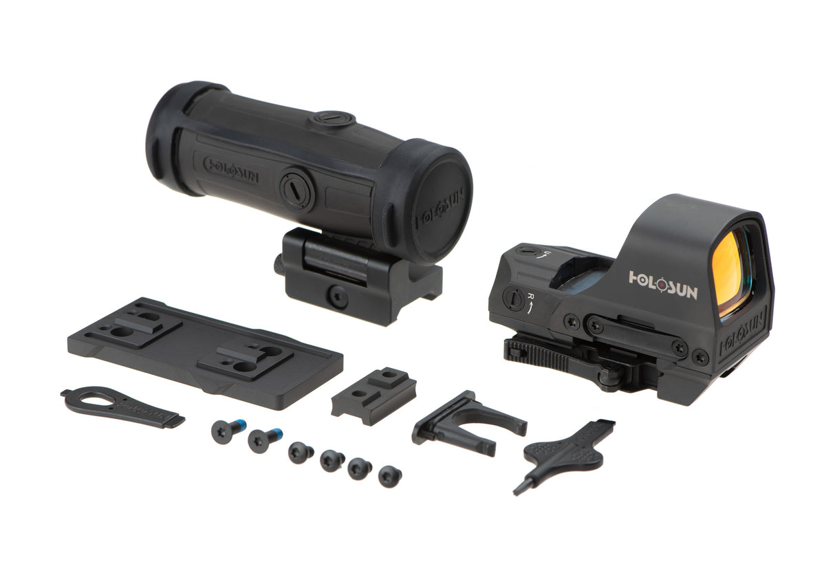 HS510C Solar Red Circle Dot Sight Combo with HM3X