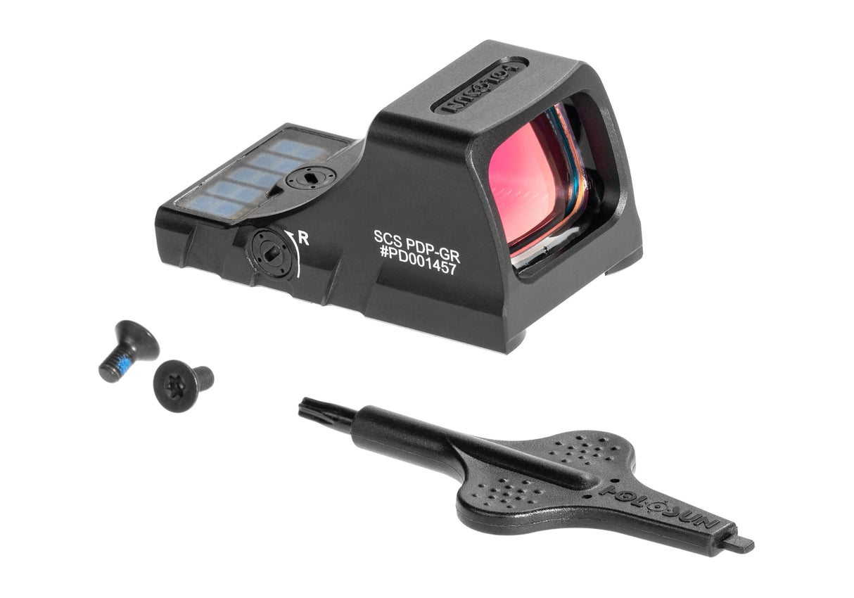 SCS Solar Green Circle Dot Sight Walther PDP Footprint