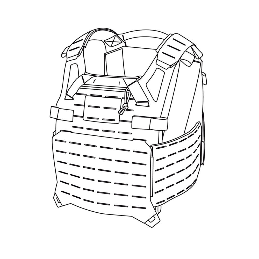 Direct Action - Spitfire Plate Carrier® Tactical Weste - Woodland - PC-SPTF-CD5-WDL