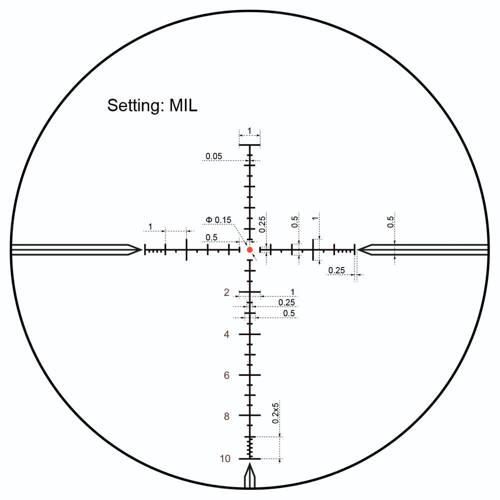 Vector Optics - Taurus 4-24 x 50 Zielfernrohr - 30 mm - Erste Schärfeebene - SCFF-17