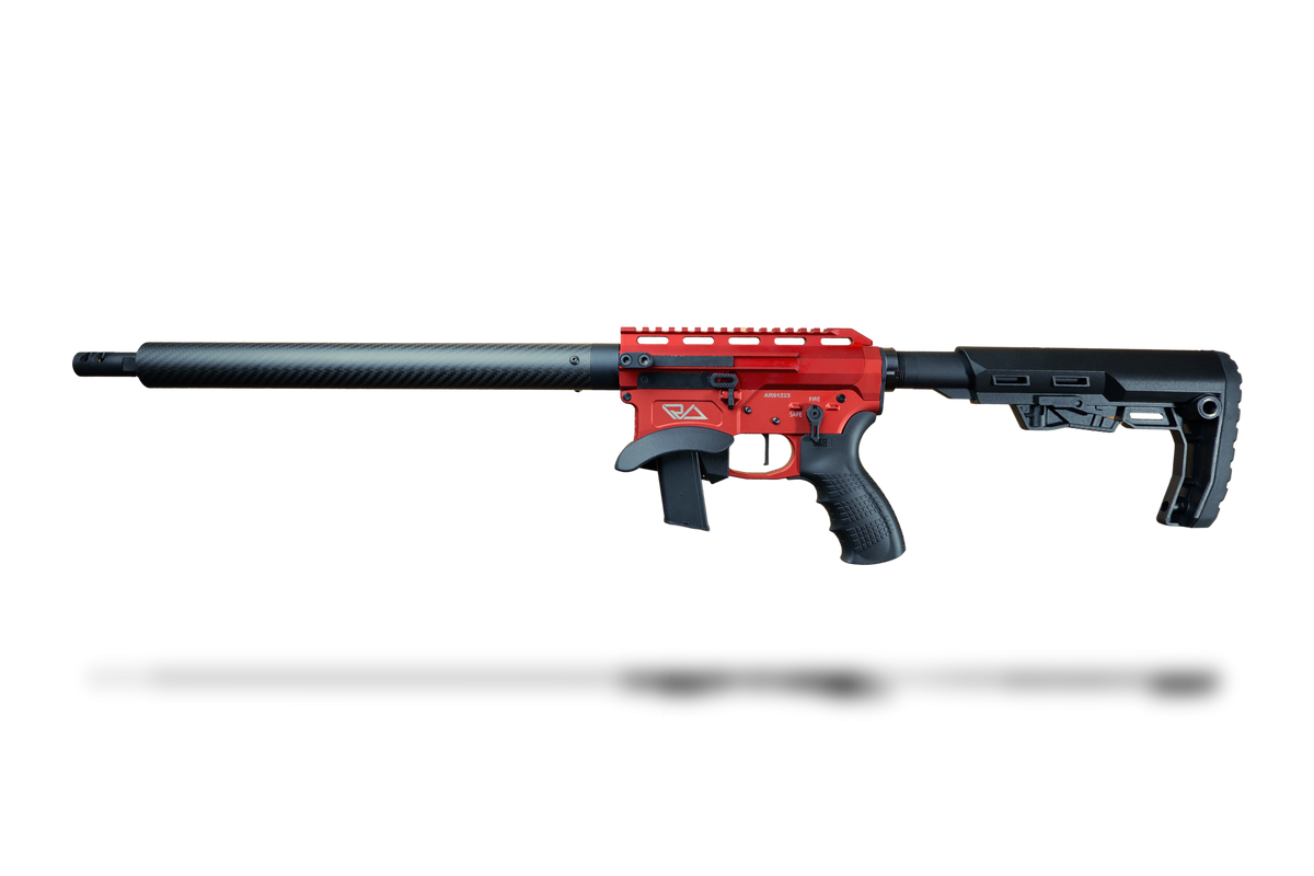 Revo Arms RA9 Competition in Rot, Seitenansicht