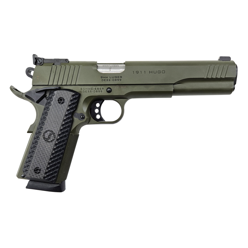 SCHMEISSER 1911 HUGO 45.acp 6" OD GREEN