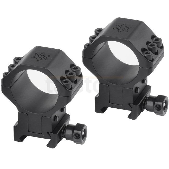 Vector Optics X-ACCU 30mm Adjustable Elevation Picatinny Rings - Black