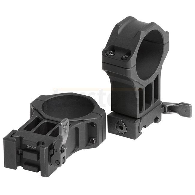 Leapers Accu-Sync 34mm QR Picatinny Scope Rings 2X-High Profile - Black