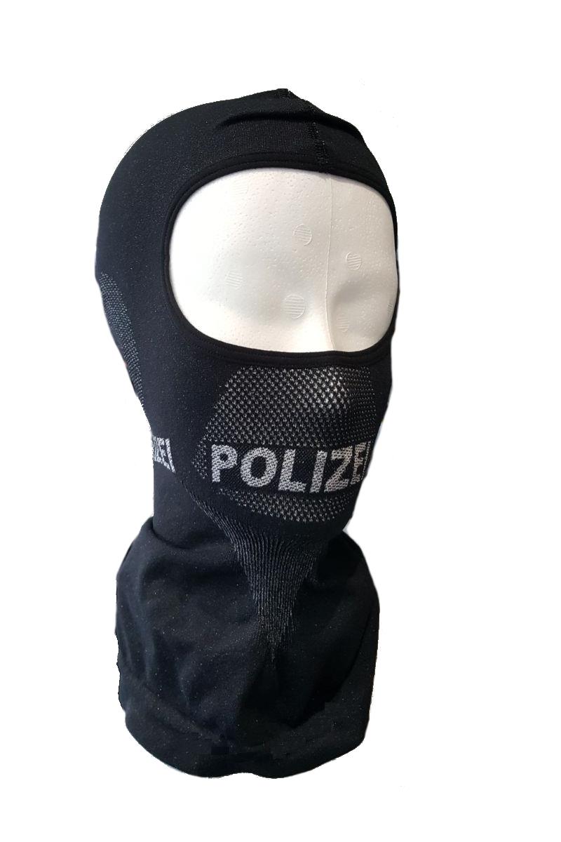 Sturmhaube Aufschrift POLIZEI - JUSTIZ - ZOLL