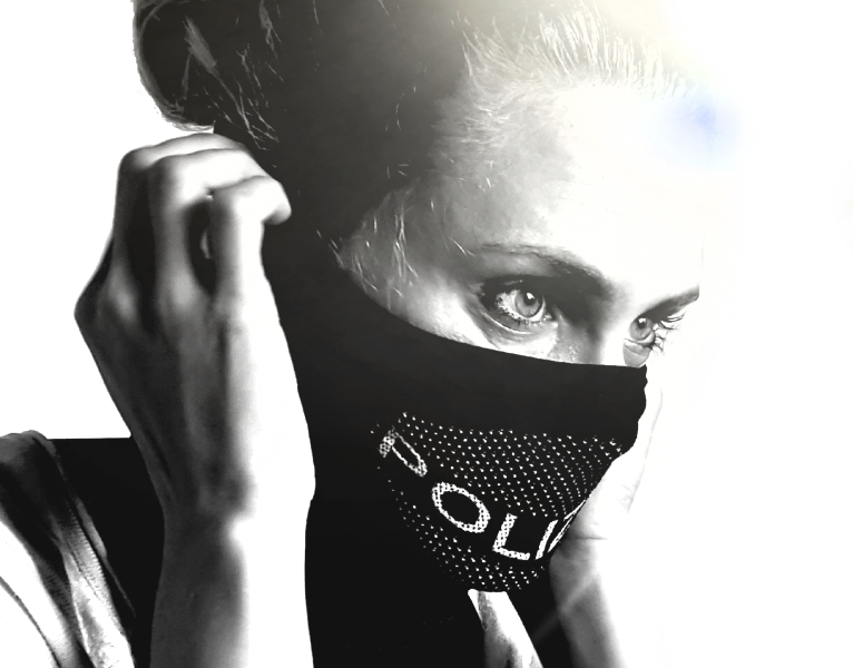 Tactical Face Shield „POLIZEI“, schwarz universal