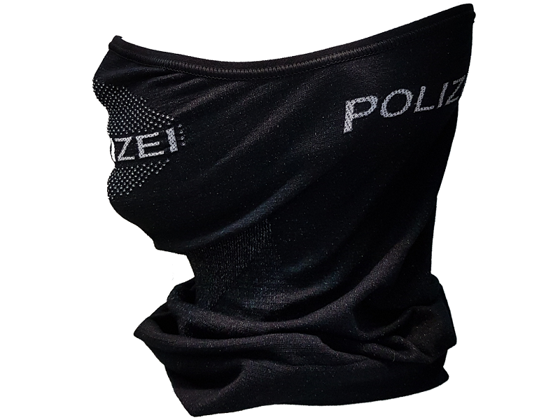 Tactical Face Shield „POLIZEI“, schwarz universal