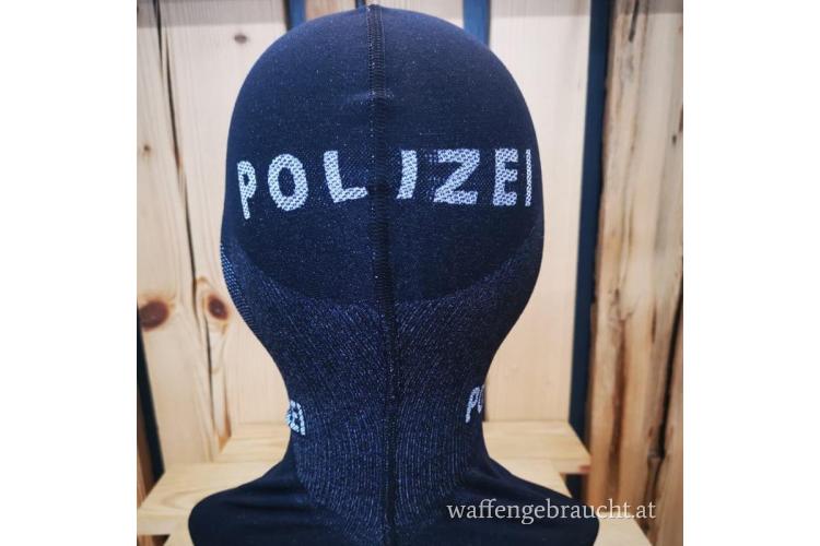 Sturmhaube Aufschrift POLIZEI - JUSTIZ - ZOLL