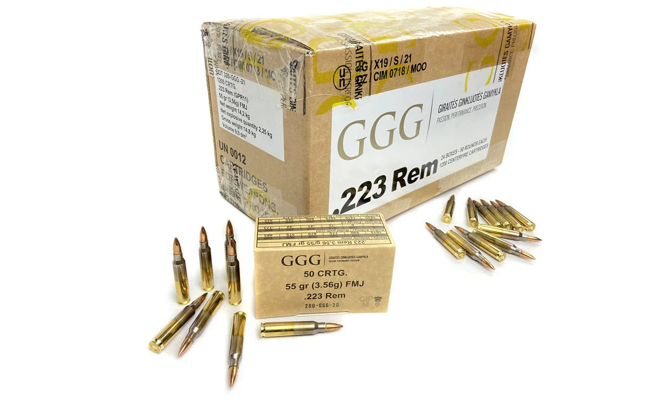 Langwaffenmunition – GGG .223 Remington bei Ammoworx Austria