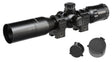 Leapers 3-12x32 1 Inch Mil-Dot BugBuster Compact Scope & Dovetail Mount Rings