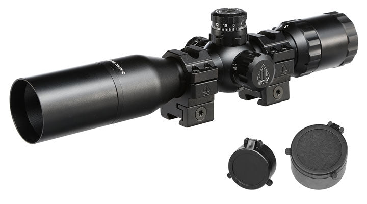 Leapers 3-12x32 1 Inch Mil-Dot BugBuster Compact Scope & Dovetail Mount Rings