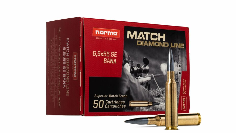 NORMA Match Line 6,5x55 SE Diamond Line Range 8,4g/130gr