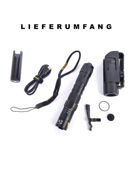 NiteCore® Taschenlampe "MH12" V2 inkl. Akku und Holster