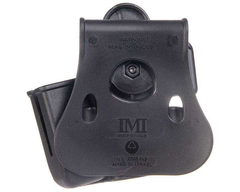 IMI Defense Level 2 Roto Paddle Holster with Pouch for Glock 17/19/22/23/31/32/36 pistols - Black