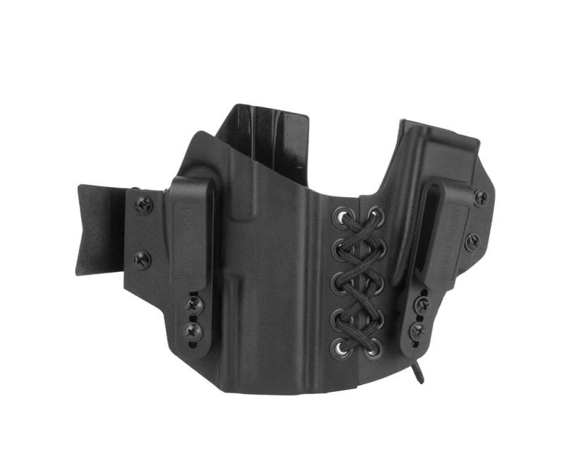 Doubletap Gear Kydex IWB Appendix Elastic Holster with pouch for H&K P30/SFP pistols - Black