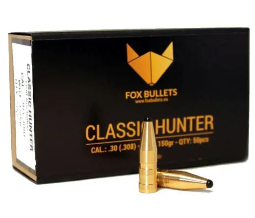 Monolithische Jagdgeschosse Fox Classic Hunter Kaliber 8mm (.323), Gewicht 180grs