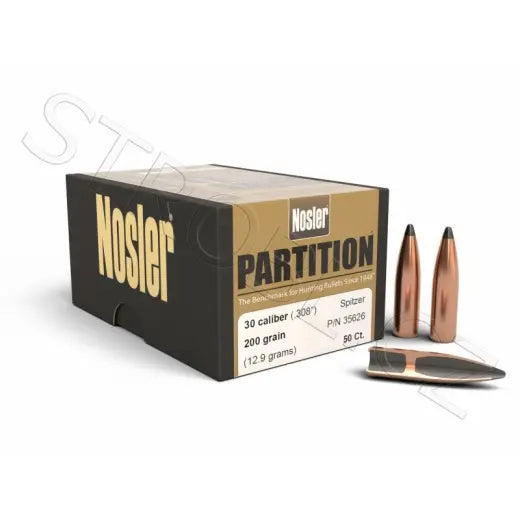 Geschosse Nosler Partition .30 cal, dia .308, 200grs