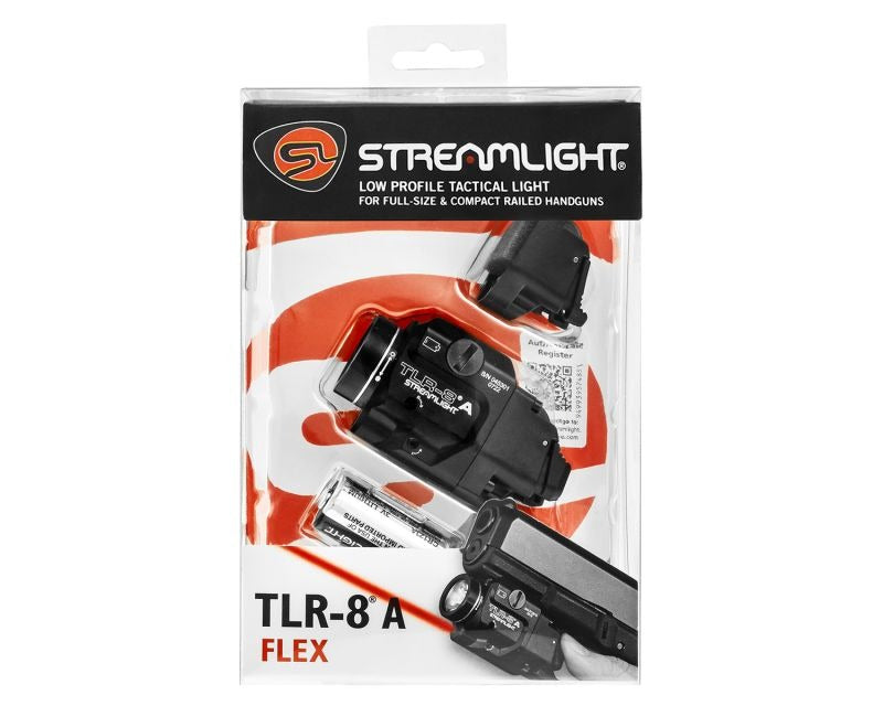 Streamlight TLR-8A Weapon Flashlight - 500 lumens, Red Laser