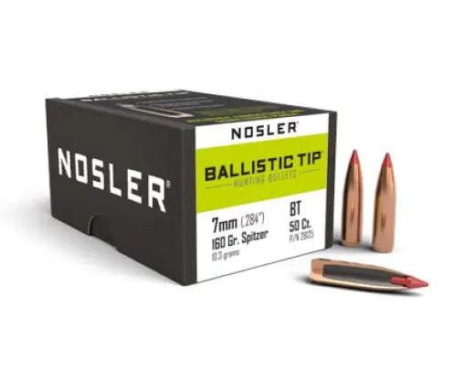 Geschosse Nosler Ballistic Tip Hunting 7mm, dia .284, 160grs