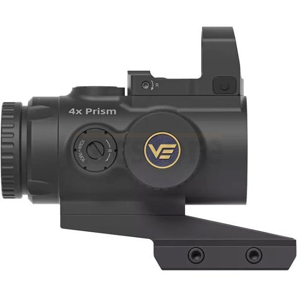 Vector Optics Paragon 4x24 Mini Prism Scope & Frenzy 1x17x24 Green Dot Kit - Black