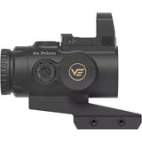 Vector Optics Paragon 4x24 Mini Prism Scope & Frenzy 1x17x24 Green Dot Kit - Black