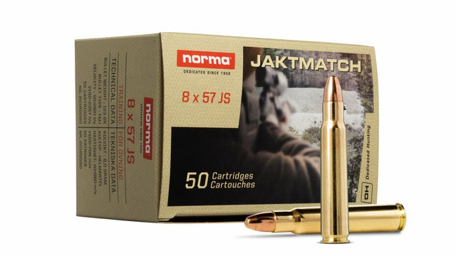 NORMA Jaktmatch 8x57 JS FMJ 8,0g/123gr