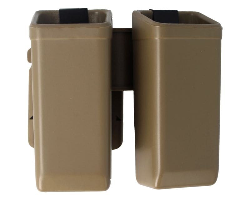 ESP double pouch with UBC-01 Clip mount for 9 mm pistol magazines - Khaki