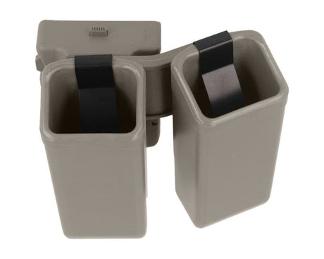 ESP double pouch with UBC-01 Clip mount for 9 mm pistol magazines - Olive Drab