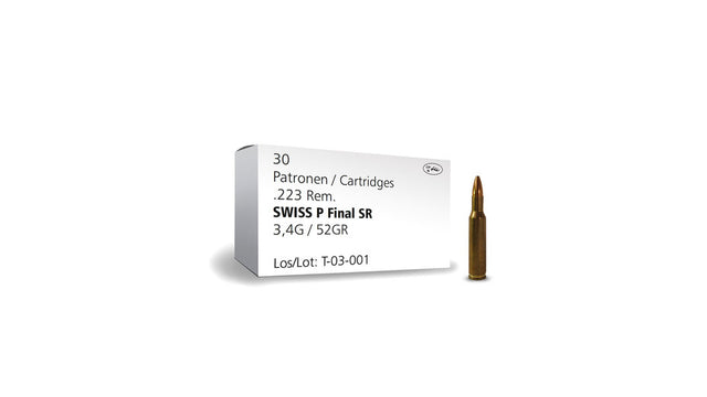 SWISS P .223 Rem. SWISS P Final 3,4g/52gr